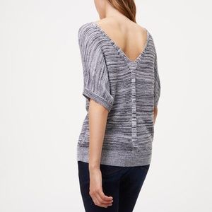 NWT LOFT v-back short sleeve sweater